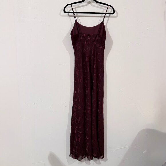 ALGO Vintage Burgundy Formal Dress with Sheer Jacket, Size 10, Mother of Bride - Picture 3 of 6